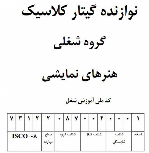 نمونه سوالات نوازنده گیتار کلاسیک با پاسخ ( جدید )