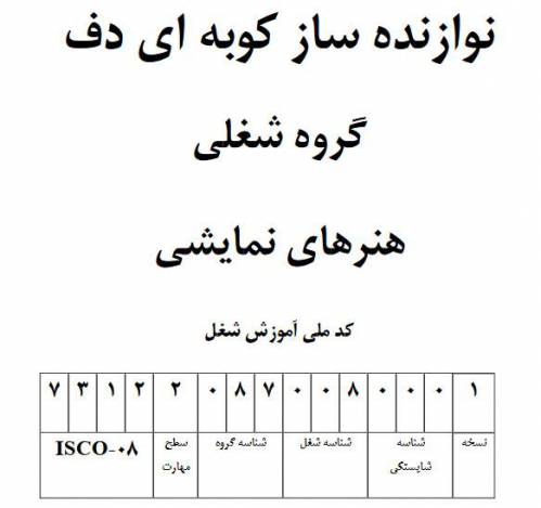 نمونه سوالات نوازنده ساز کوبه‌ای دف با پاسخ ( جدید )